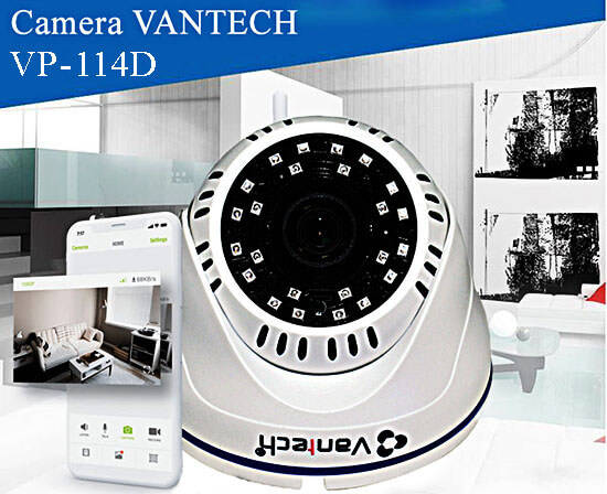 VP-114D thiết kế dạng Dome kích thước nhỏ gọn, trọng lượng rất nhẹ