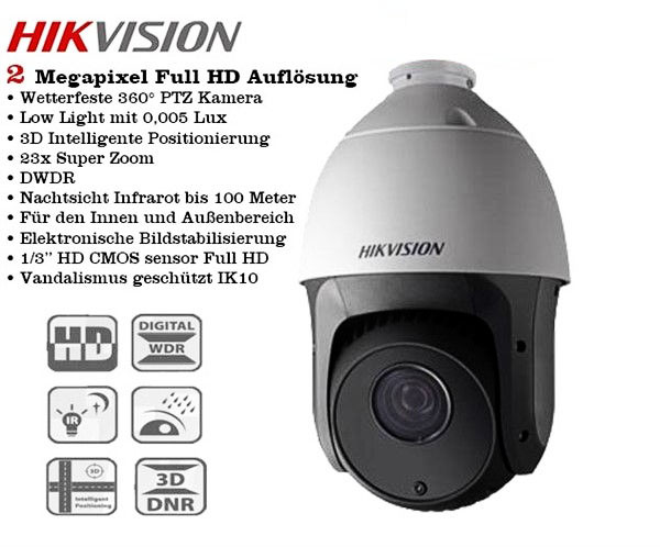 Siêu phẩm Camera HDTVI Speed Dome Hikvision DS-2AE4223TI-D 2Mp