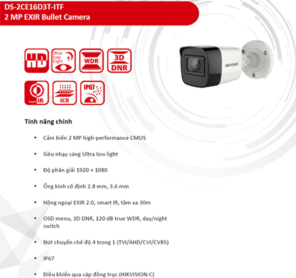Sở hữu các tính năng công nghệ thông minh, vượt trội hơn so với các dòng camera quan sát trước