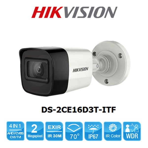 Camera hồng ngoại Hikvison DS-2CE16D3T-ITF 2MP