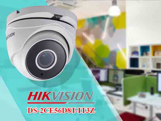 Camera Dome HDTVI Starlight 2MP Hikvison DS-2CE56D8T-IT3Z