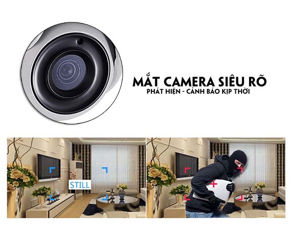 Ống kính 3.6mm, mắt Camera siêu rxo dễ dàng quan sát toàn diện