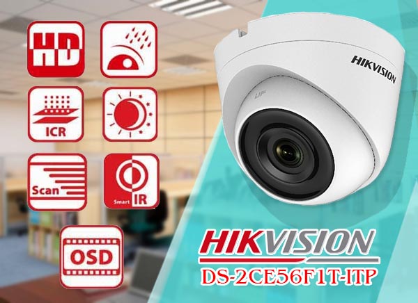 Camera Dome HD-TVI hồng ngoại Hikvison DS-2CE78H8T-IT3F