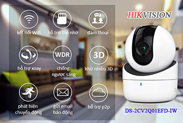 Hikvision DS-2CV2Q21FD-IW tích hợp nhiều tính năng tiên tiến hiện đại