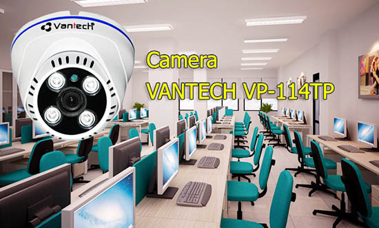 Camera Vantech VP-114TP/AP/CP có chip xử lý hình ảnh tốt từ Sony