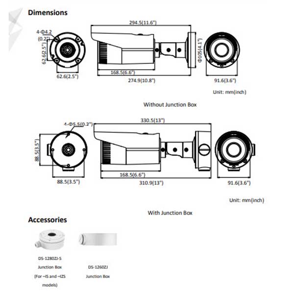 Chi tiết kỹ thuật camera Hikvision DS-2CD2621G0-IZS