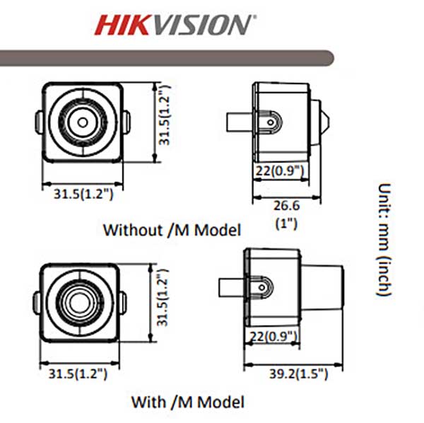 Các thông số kỹ thuật chính của Hikvision DS-2CD2D21G0/M-D/NF