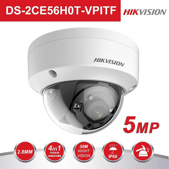 Camera quan sát Hikvision DS-2CE56H0T-VPITF cao cấp hiện đại mới