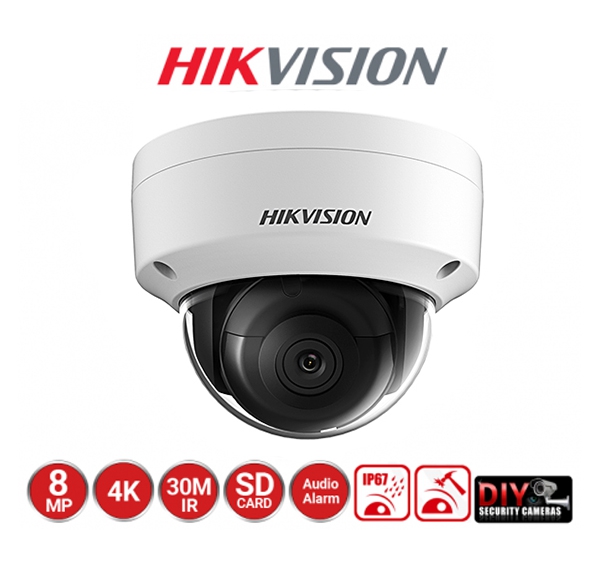 Camera IP Bán Cầu Dome 8mp Hikvision DS-2CD2185FWD-IS mới nhất