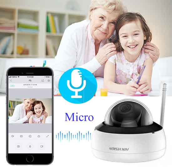 Hikvision DS-2CD2021G1-IDW1 tích hợp Micro cho video giám sát thêm sinh động