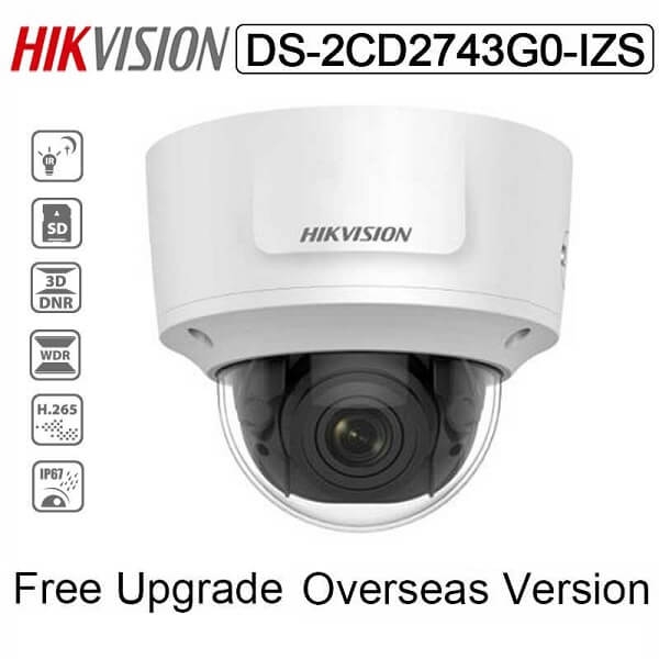 Camera IP Bán Cầu Hồng Ngoại 30m Hikvision DS-2CD2743G0-IZS