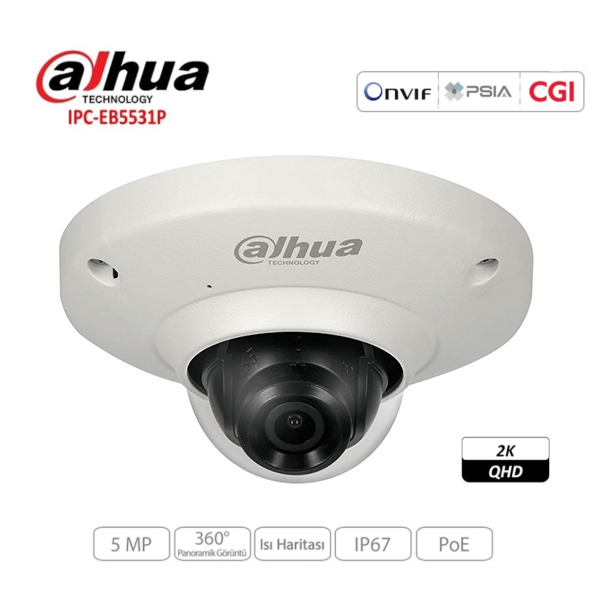 Camera IP Fish Eye 5.0MP Dahua IPC-EB5531P