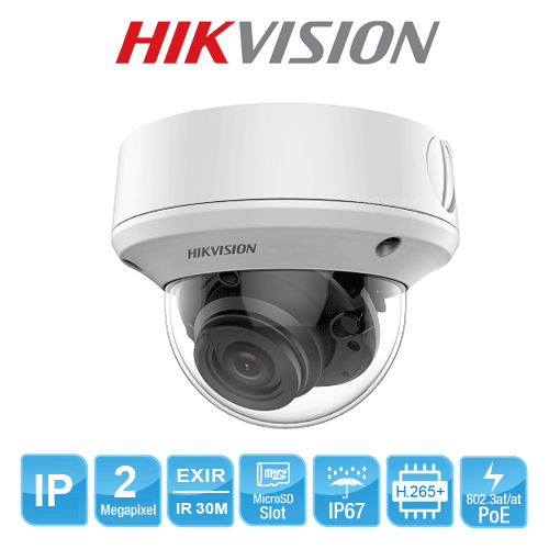 Camera IP Dome Hikvision DS-2CD2723G1-IZ có độ phan giải 2 megapixel