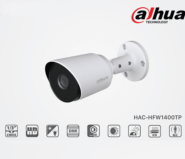 Camera Thân Mini 4.0 megapixel Dahua HAC-HFW1400TP