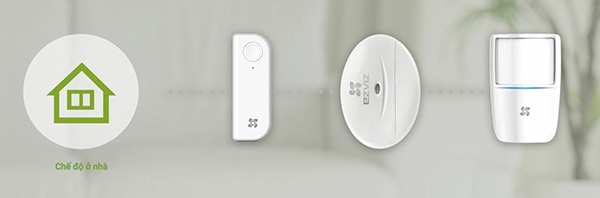 Chế độ ở nhà bạn nên kích hoạt sản phẩm thông qua ứng dụng Ezviz