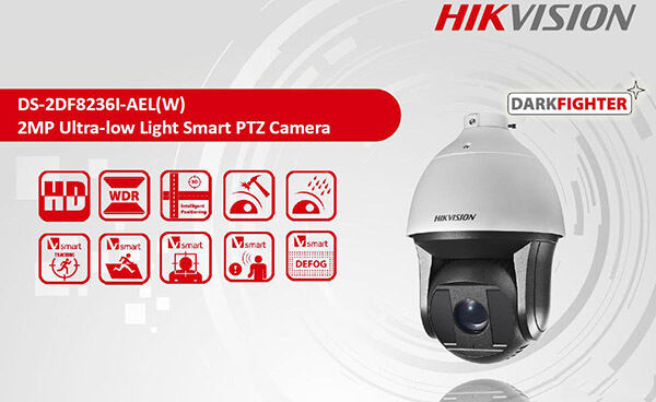 Mẫu Camera PTZ của Hikvision có thể quay quét thông minh
