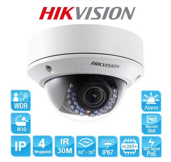 Camera IP Dome Hikvision DS-2CD2742FWD-IZS 4 megapixel