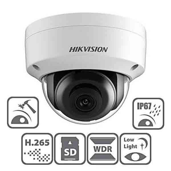 Camera IP bán cầu mini 2MP Chuẩn H.265+DS-2CD2125FWD-I hiện đại 