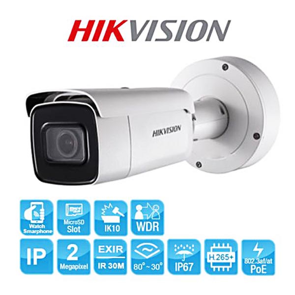 Camera IP Thân Ống 2megapixel Hikvision DS-2CD2623G0-IZS