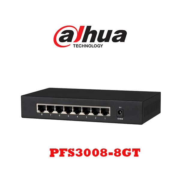 Thiết Bị Mạng Giga Switch Dahua PFS3008-8GT