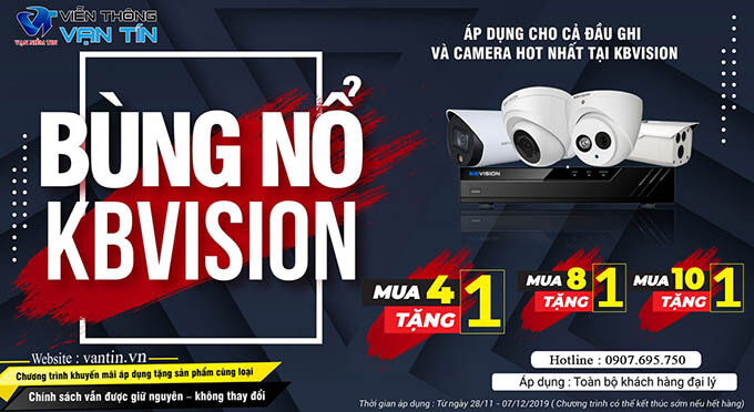 Bùng Nổ Khuyến Mãi Cùng KBVISION - Sale Sập Sàn - Giá Rẻ Không Tưởng