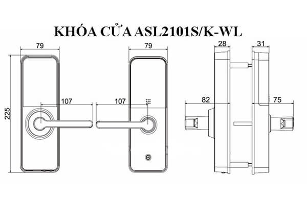 Khóa Cửa Thông Minh Hiện Đại Dahua ASL2101S/K-WL