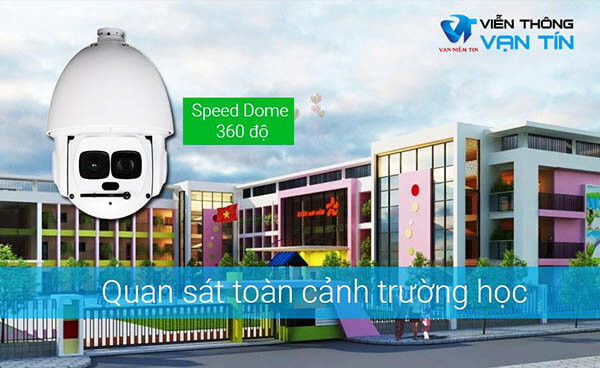 Lắp camera Speed Dome / PTZ tại cổng trường học