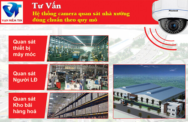 Tư vấn lựa chọn hệ thống camera quan sát nhà xưởng đúng chuẩn theo quy mô