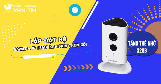 Lắp Đặt Trọn Bộ Camera IP Wifi Kbvision KBI-H13WN Giá Rẻ