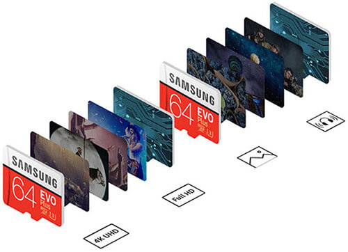 Thẻ nhớ MicroSDHC Samsung EVO Plus U1 64GB dung lượng cao