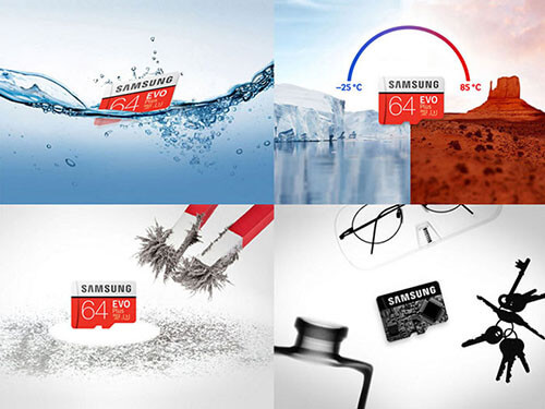 Thẻ nhớ MicroSDHC Samsung EVO Plus U1 64GB thiết kế bền bỉ