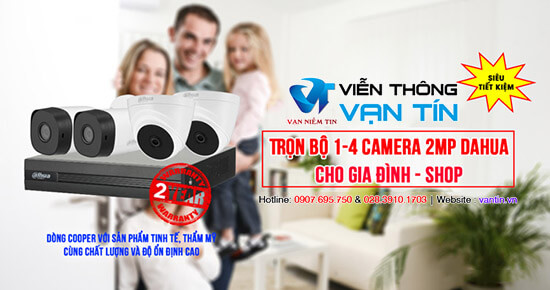 lắp đặt Trọn Bộ 1-4 Camera Dahua HD1080P Cho Gia Đình – Shop