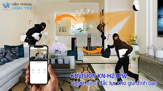 KBONE KN-H21PW quan sát 24/24 báo trộm thông minh