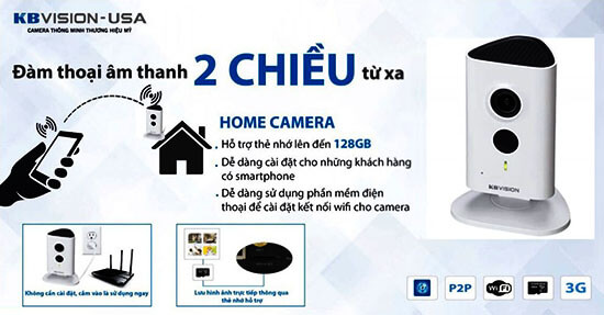Camera Kbvision KX-H13WN đàm thoại 2 chiều