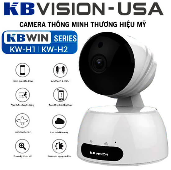 Camera IP Wifi 2.0 Megapixel KBWIN KW-H2 tính năng hiện đại