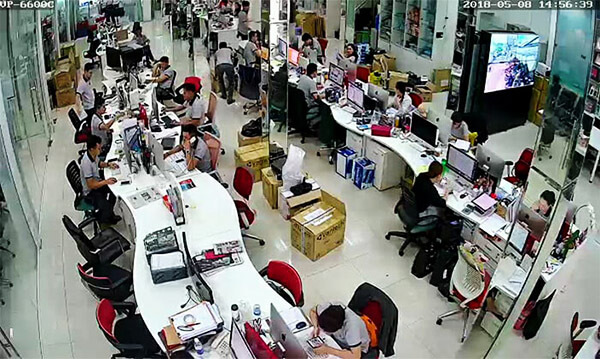 Hình ảnh quan sát thu lại của camera wifi vantech VPI-6600C