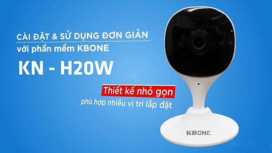 Camera IP Wifi 2.0 Megapixel Kbone KN-H20W 1080P sử dụng đơn giản