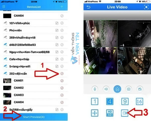 Cách Xem Lại Camera Samtech Trên Điện Thoại