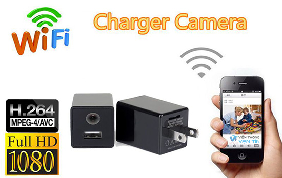 Camera quan sát ngụy trang cục sạc điện thoại