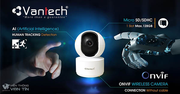Camera AI Wifi 4MP Pan/Tilt Robot VANTECH AI-V2010C