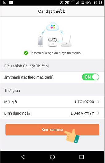 Cài đặt xem camera EZVIZ trên điện thoại Bước 13