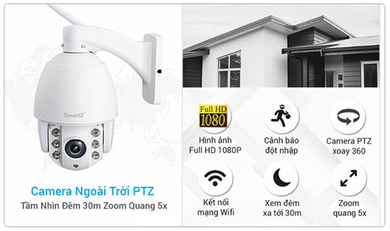 Tính Năng Camera IP Speed Dome SmartZ SCD2029