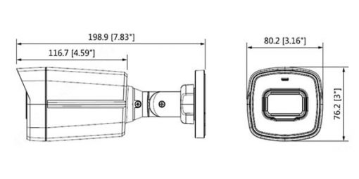 Kích Thước Camera Dahua HAC-HFW1230TLP