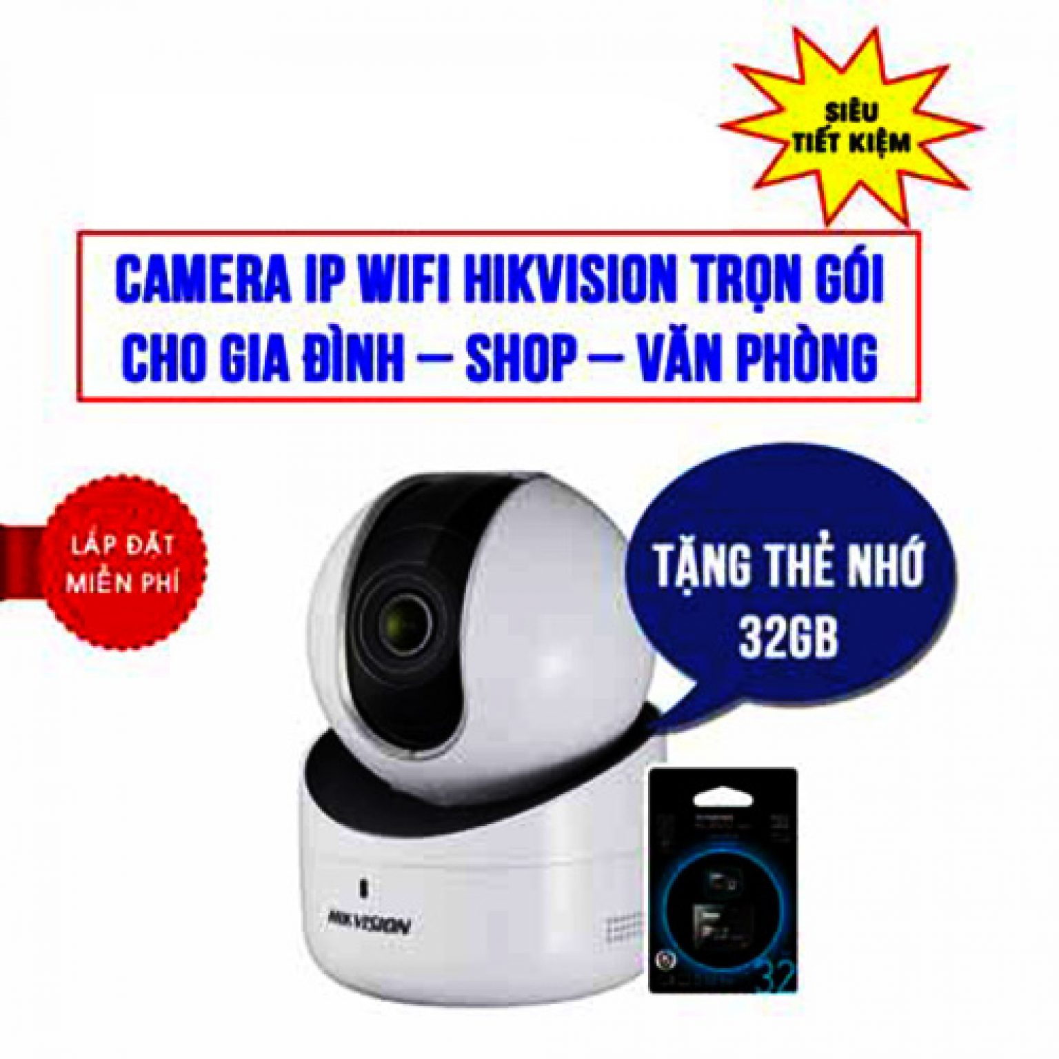 Báo Giá Trọn Bộ Camera IP Wifi Hikvision HKI-2Q01EFD-IW Hot 2021
