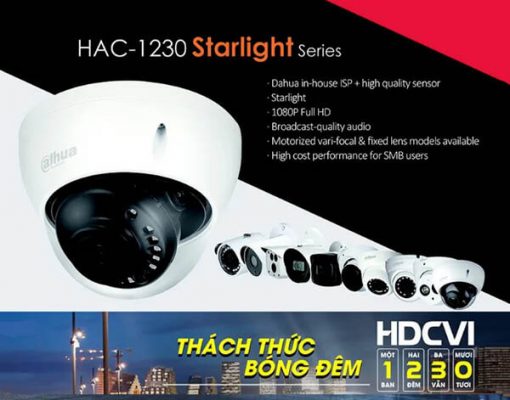 Camera Dahua HAC-HDBW1230EP Thiacsh Thức Bóng Đêm