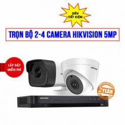 Trọn Bộ 2 Camera HD-TVI Hikvision 5MP Giá Rẻ Cho Nhà Hàng