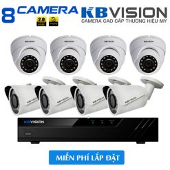 Trọn Bộ 8 Camera KBvision 2MP Giá Rẻ [GIẢM 23%] Bảo Hành 2 Năm