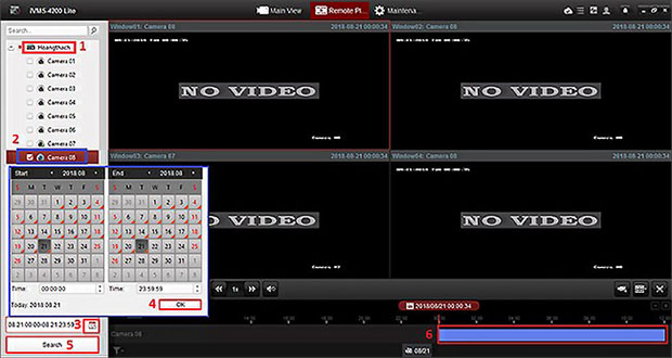 Xem lại hình ảnh camera trên iVMS 4200 Lite
