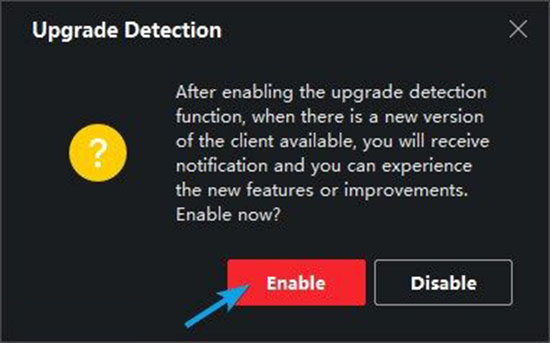 Enable update iVMS-4200