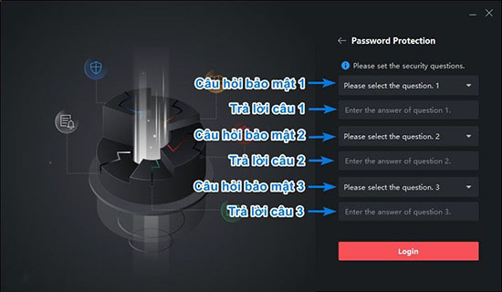 Trả lời câu hỏi bảo mật Password Protection